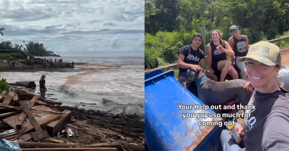 Hawaii Communities Clean Beaches After Worst Floods in 20 Years